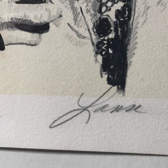 Groucho Marx & Margaret Dumont Mrs Upjohn Vintage Print Signed Lanse, # 60/250 - Picture 5 of 9